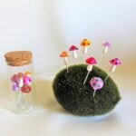 Colorful Mushroom mini figurine