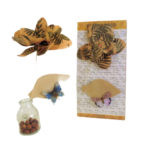 Paper flower card Green forest fern