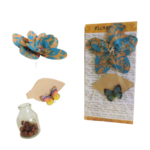 Teal Paper flower card